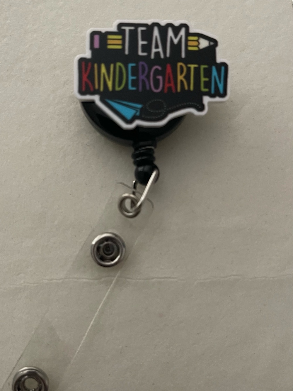 Team Kindergarten Badge Reel - Multicolor